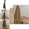 Women Long Skirt Muslimah Plus Size High Waist Plain Maxi Skirt For Casual Wear**