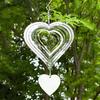 Stainless Steel Reflective Wind Spinners Outdoor Garden Decor Sparkly Wind Chime Yard Patio