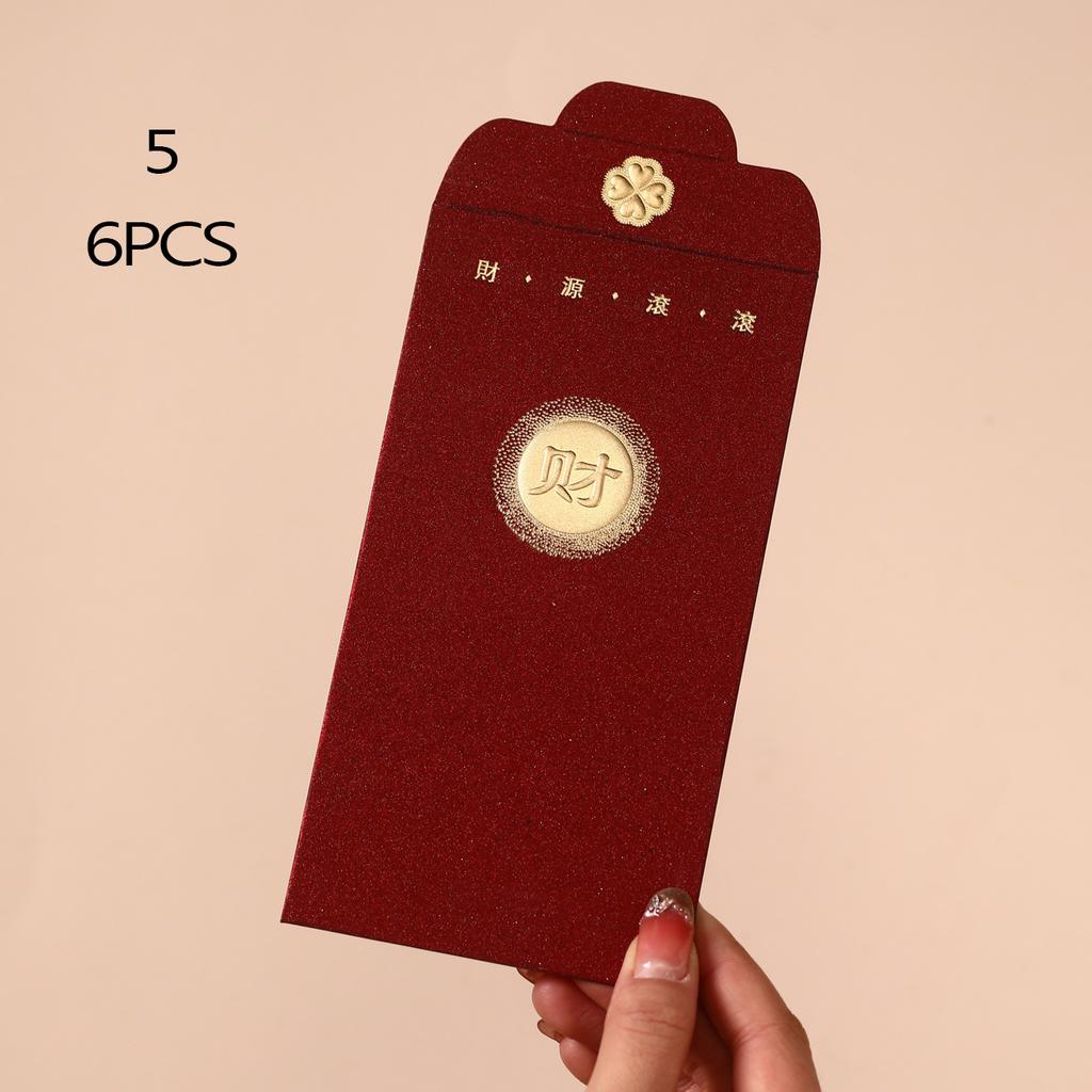 6Pcs/Pack 2026 Relief Horse Year Red Envelope Spring Festival Red Packet Bag Traditional Lucky Money Pockets New Year Gifts