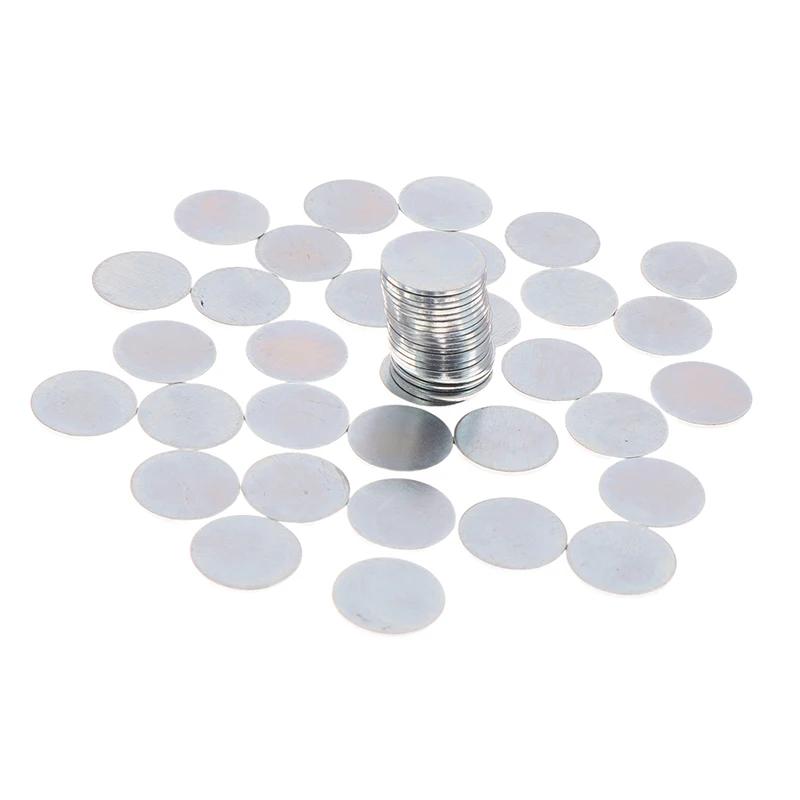 50/100Pcs Ultra-thin Round Galvanized Sheet Iron Sheet For DIY Handmade Make Accessories