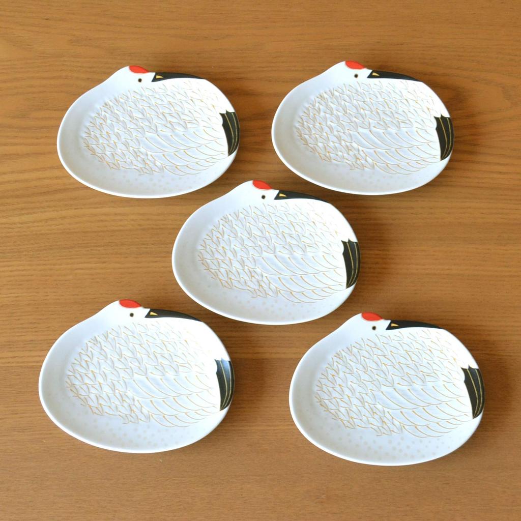 Neujahr Japanisch klein glücklich Arita goldfarbenes kleines Set mit Geschenkbox enthalten Geschirr, Geschirr, Teller, Kraniche, Anhänger, Ware, Kraniche, Teller, 5,