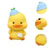 Shaking Head Car Decoration Crafts Duck Statue for Home Bedroom Office