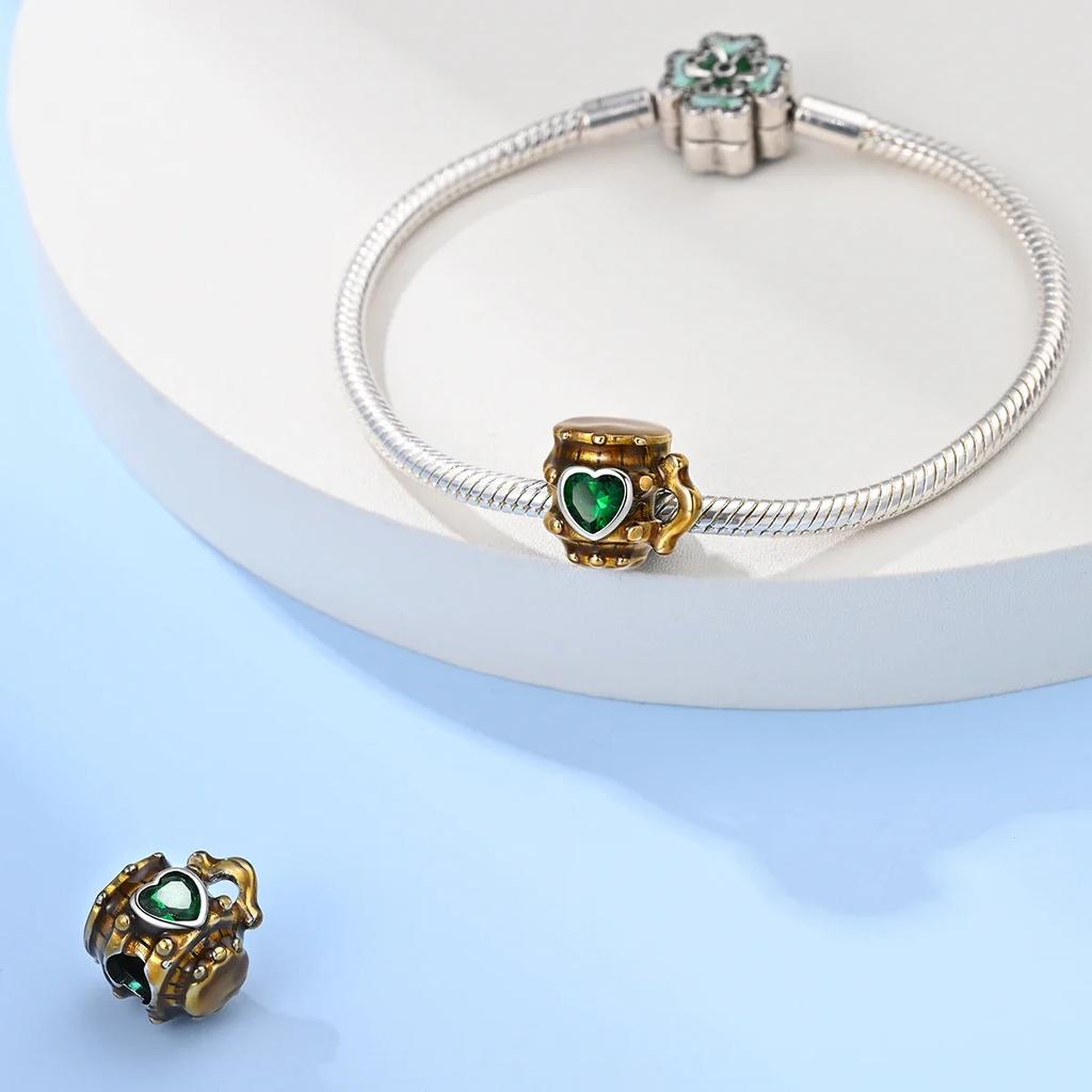 New Copperbeverage Cold Beer Champagne Red Wine Original Charms Beads For Original Bracelets Diy Jewelry For Women Gifts