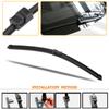 Car Wiper Blade Front Window Windscreen Windshield Wipers Blades Side Pin Auto Accessories For Alfa Romeo 159 23"+18" 2005-2011