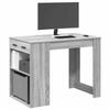 VidaXL Desk with Drawer and Shelf Sonoma Grey Engineered Wood 858691