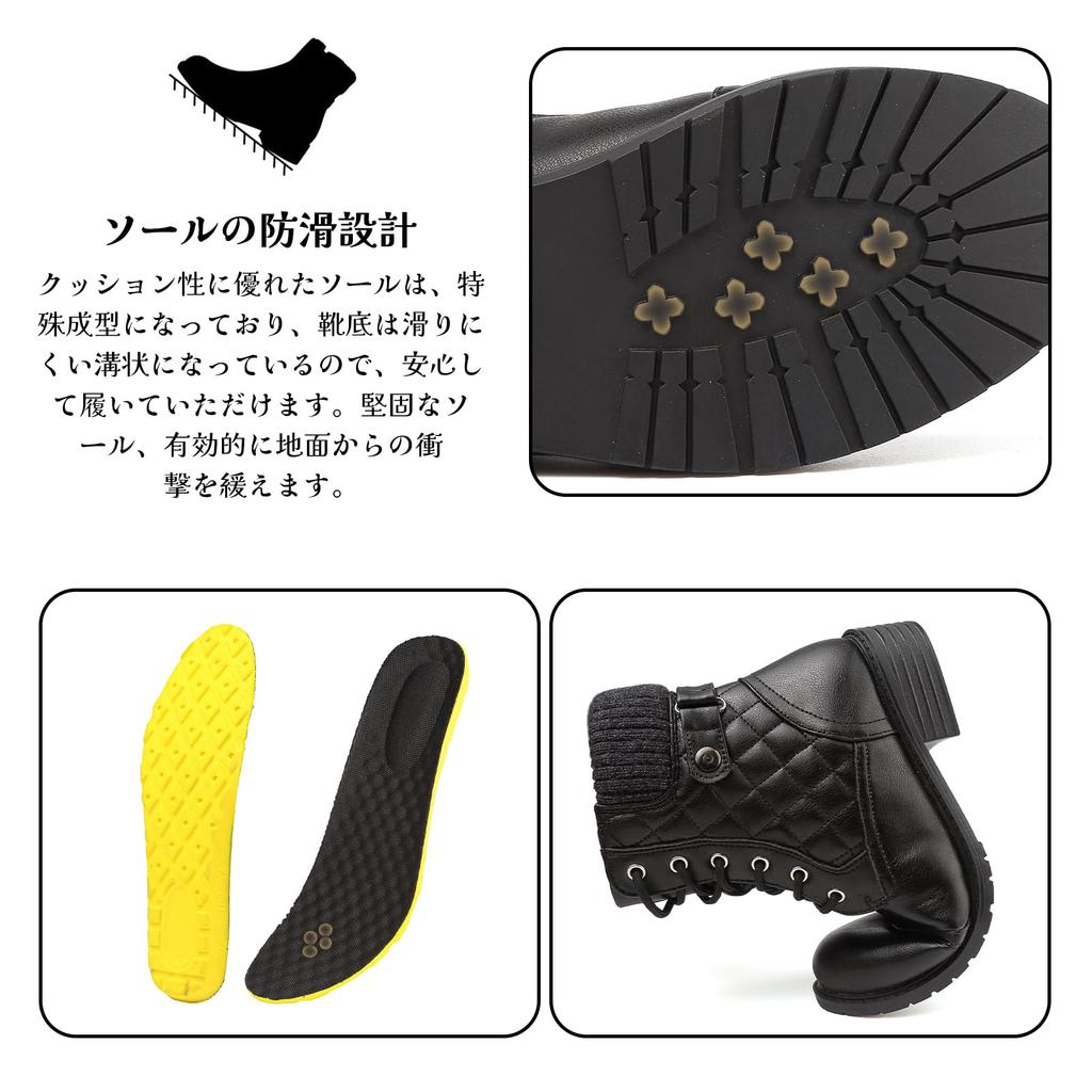 Bequeme Kurze Plateau Motorrad Wasserdichte Knöchel Lederstiefel für Damen [todaysunny] Damenstiefel, Stiefel, Schnürung High-Top Schwarz, Mode,