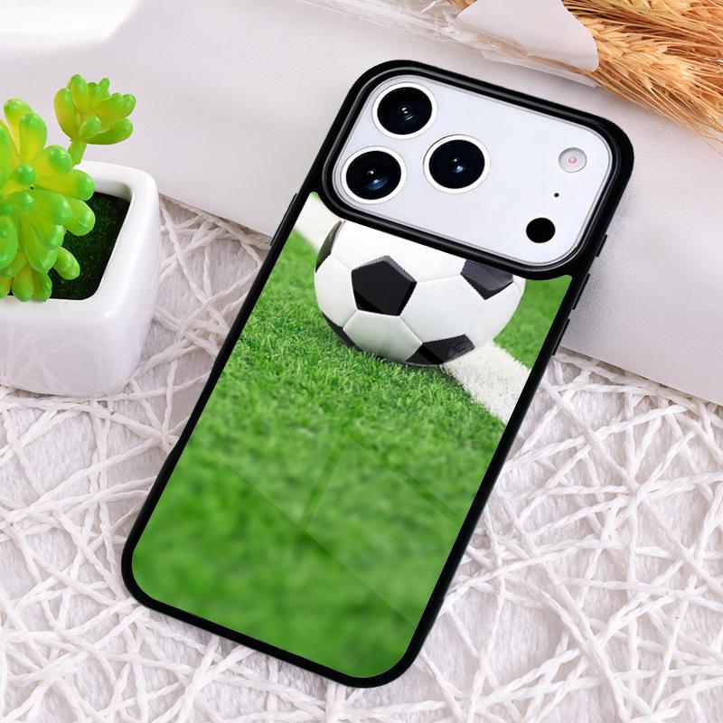 Soccer Ball Football Futbol Shockproof Phone Case for iPhone 17 Air 16e 15 11 12 14 13 Pro Max Cover Coque