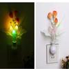 Kreative Tulpen-Flieder-Nachtlicht-betriebene, sanfte, romantische Sensor-Babybettzimmerlampe