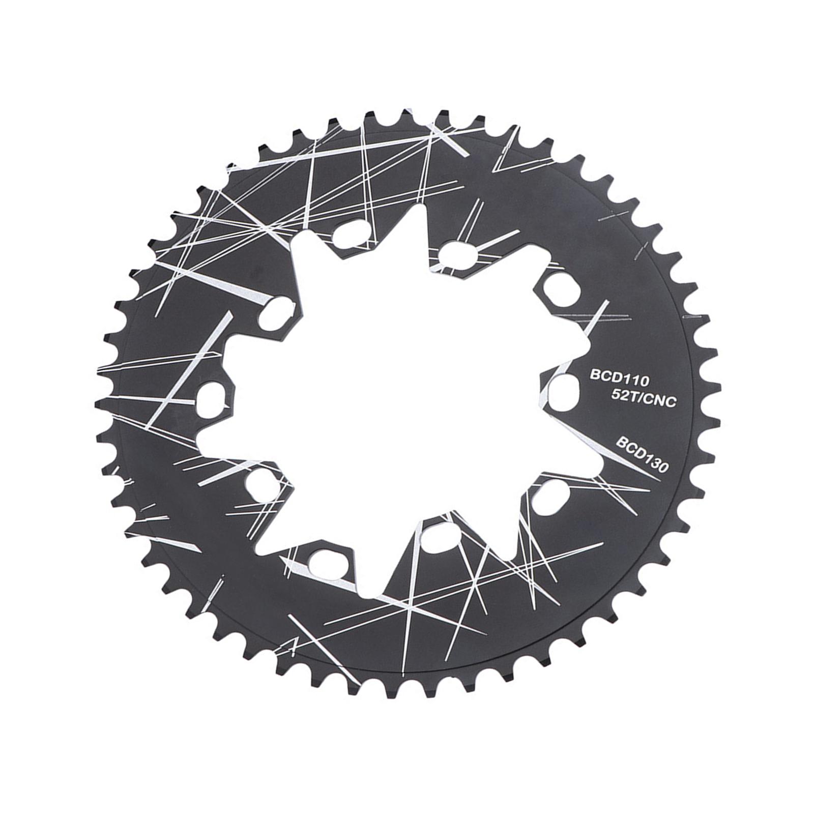 

110/130BCD Oval Chainring High Strength Aluminium Alloy 52T/54T/56T/58T/60T Narrow Wide Chainring for Road Folding Bike