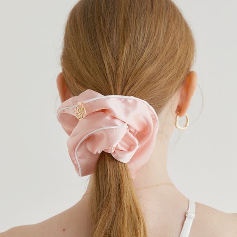 

халден линия сатин лого кулон резинка (H010_розовый) pink