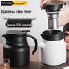 Home Tea Steeping Teapot: Stainless Steel Thermos for Old White Tea & Water Separation
