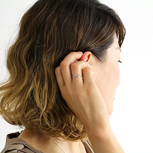 Freie Größe Geflochtener 925 Platin Metall Hypoallergen [Glam Jewelry] Ring, Ring, Damen Geschenk, Beliebt, Silber, Finish,