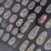 Tomoni Shell Light Nail Art Stickers - Popular Retro DIY Rococo Lattice Design for Phone Cases and Nails (4145)