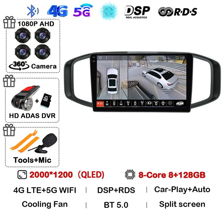 Android 14 Carplay Auto Car Radio For Morris Garages MG3 2017 2018 2019  Multimedia Video Player GPS Navigation Stereo Audio