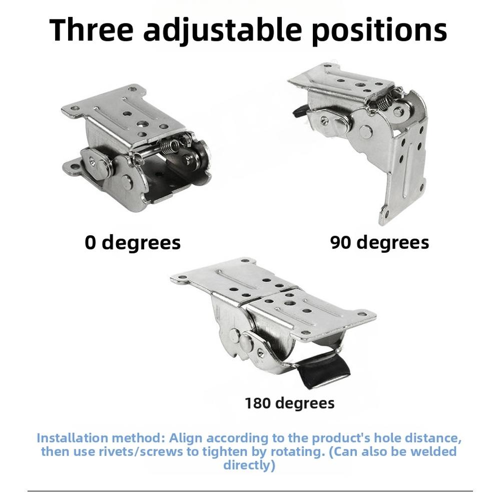 180-Degree Rotation Folding Hinge Heavy Duty Hinge Locking Mechanism