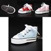 Creative Canvas Shoe Keyring Keychain With Metal Material For Men And Women