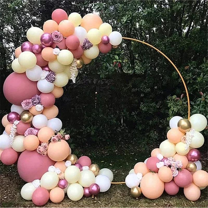 2025 Hot Metal Wedding Arche Iron Ring Balloon Arch Bracket, Wedding Props Holiday Outdoor Wedding Decoration Ornaments