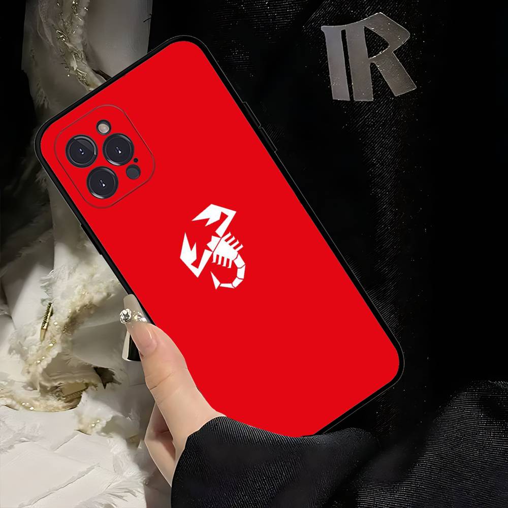A-Abarth LOGO Phone Case For Iphone 17 Air 16 15 14 13 12 11 Pro Max 16 15 14 Plus TPU Soft Case