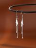 Triangle Tassel Silver Earrings: 2022 Lightweight Luxury Summer Studs for Women