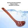 Anti-scald Handle Serving Ladle Solid Wood Porridge Scoop Easy To Clean Soup Spoon  Home