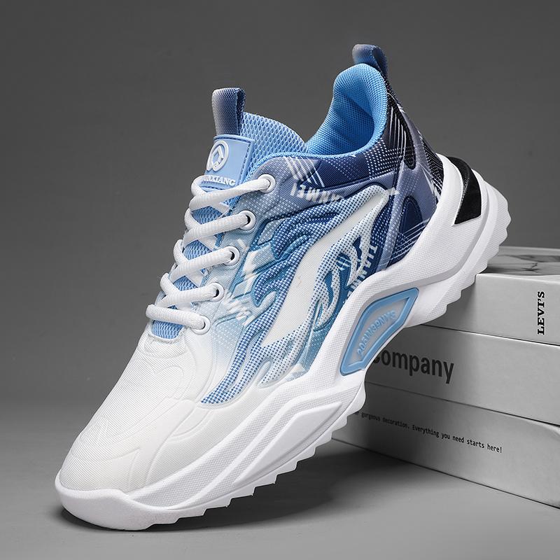 Summer men's casual versatile shoes, fashionable sports shoes, breathable running shoes, outdoor walking training tennis shoes