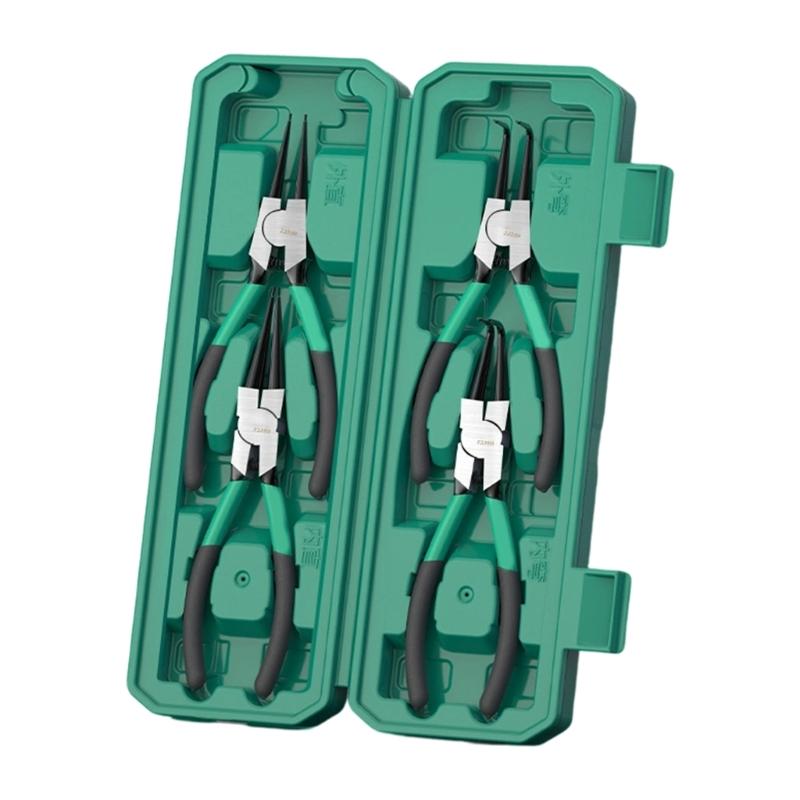 7inch Circlip Pliers Needle Nose Pliers Retaining Rings Pliers For Inner Outer Retaining Rings Industrial Maintenance