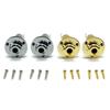 2Pcs Acoustic Electric Guitar Mono Endpin Socket Plug 6.35mm Guitar Strap Button Plug Socket End Pin Output Socket