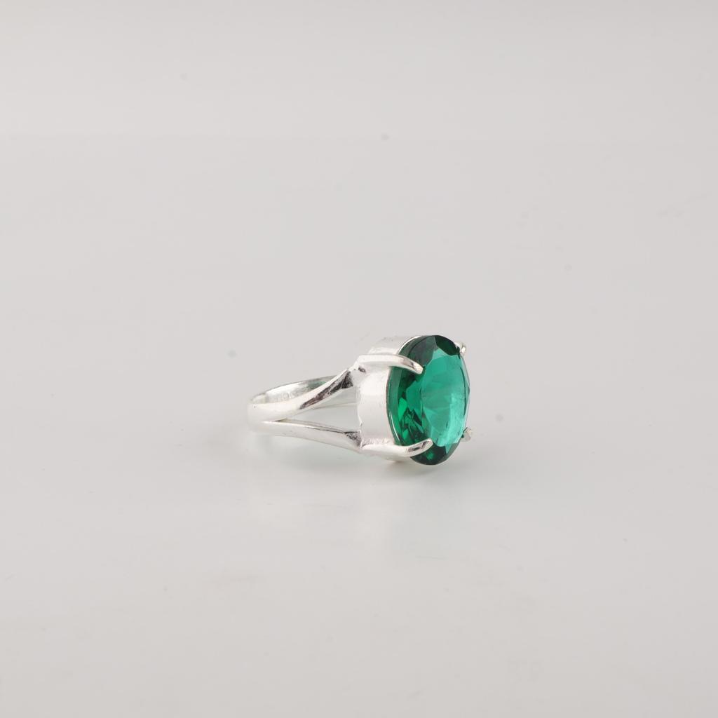 Chrome Diopside Gemstone 925 Sterling Silver Women Jewelry Elegant Wedding Ring For Her RR-75-3