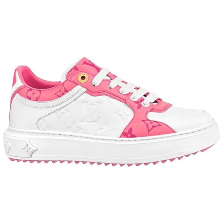 Louis Vuitton Time Out Low Top Stylish Skateboarding Shoes Women's Rose 1AB33E