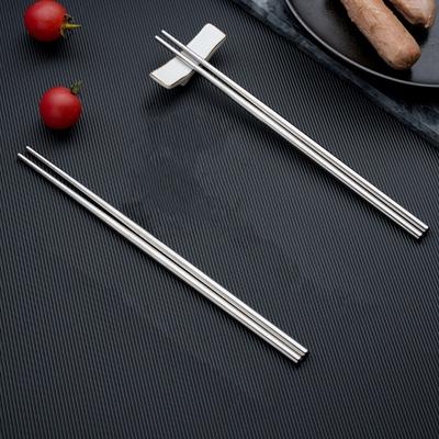 5 párů hůlek z nerezové oceli, vysoká tvrdost, opakovaně použitelné, protiskluzové, lehké kovové hůlky, domácí žáruvzdorné hůlky