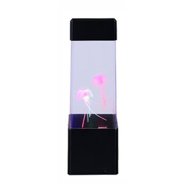 9-Inch LED Jellyfish Lamp: Seven-Color Night Light for Relaxing Atmosphere