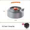 Portable Outdoor Camping Cookware Set with Kettle, Frying Pan, and Tableware Gear