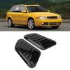 2Pcs Car Decorative Air Intake Turbo Hood Vent Cover Car Decoration AccessoriesBlack