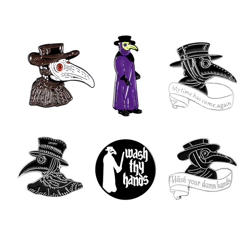 Crow Black Stylish Brooch Alloy Material Ideal For Fashionable Commuters Uses Various