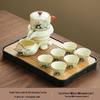 Panda Ru Kiln Kung Fu Tea Set: 2024 Gaiwan & Teapot, Ideal for Home or Gift