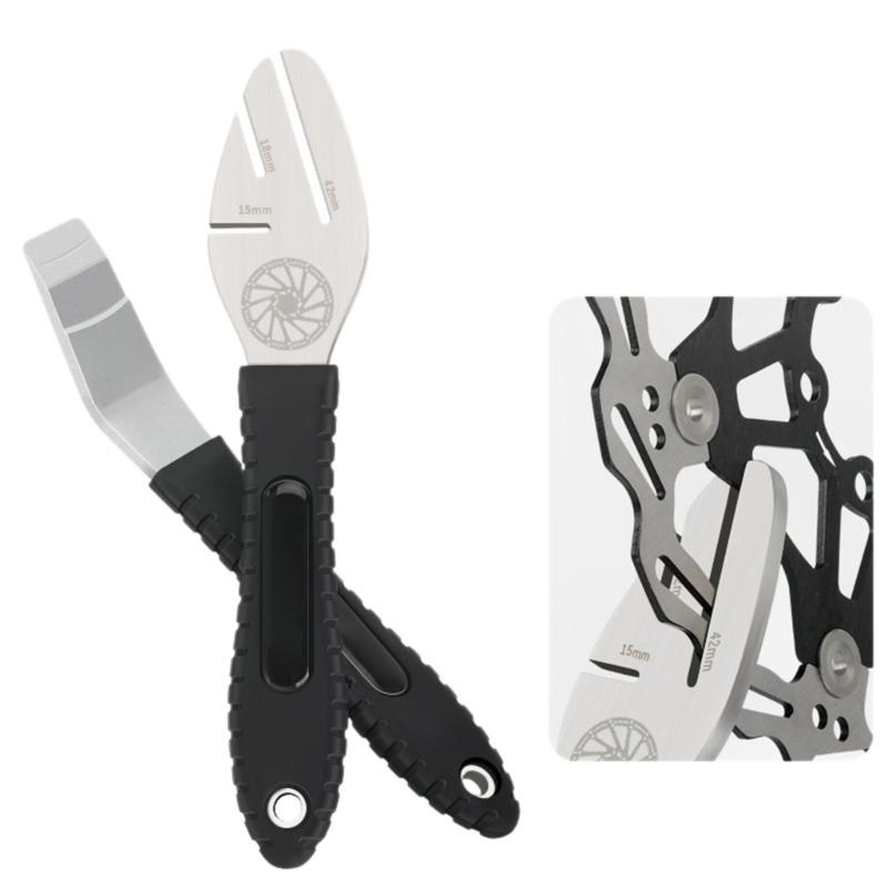 Professional Bike Brake Rotor Alignment Truing Tool Disc Brake Corrections Wrench Adjustment Tool Bicycles Repair Tool