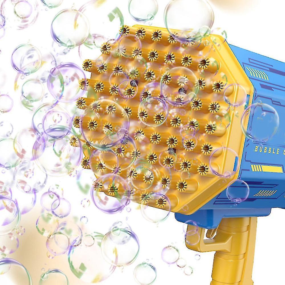 69 Löcher Ausgang Elektrische Seifenblasenmaschine Handgehaltene Seifenblasenpistole Wiederaufladbar