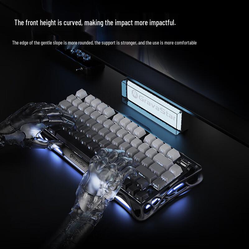 GravaStar K1 Breakout 75% Triple-Mode Custom Mechanical Gaming Keyboard