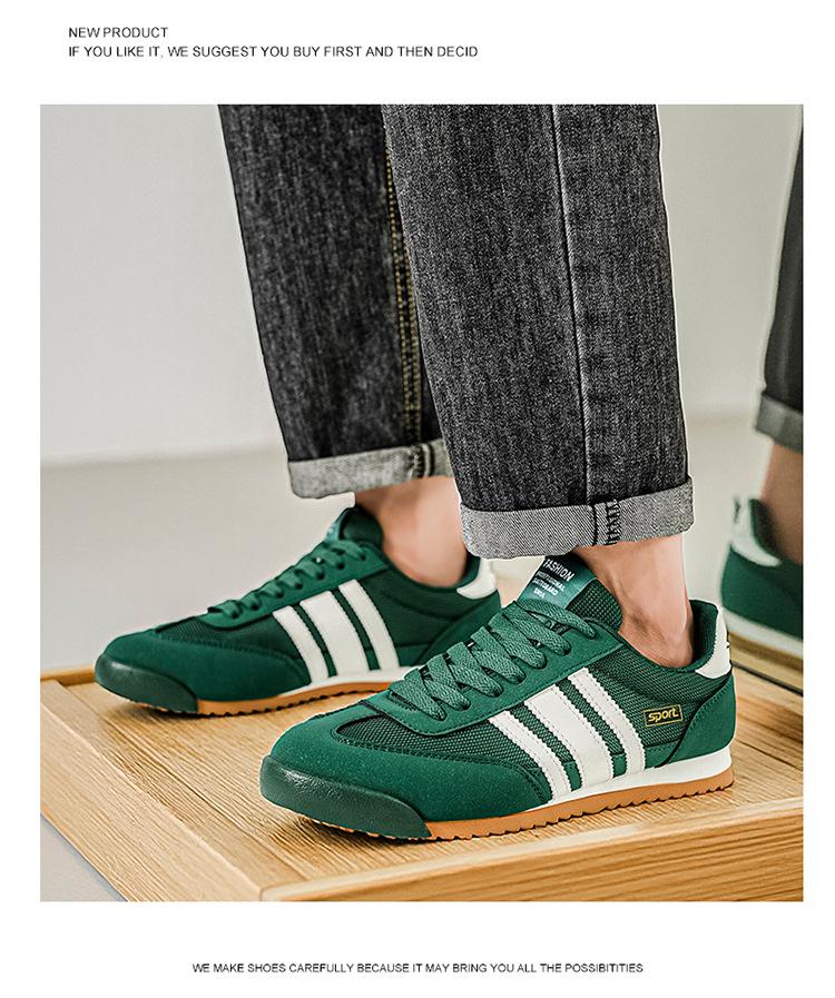Men Retro Classic Color Matching Comfortable Thin Sole Casual Sports Sneakers