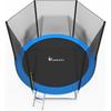 Trampoline - VIKING CHOICE - Trampoline bleu 312 cm - avec filet de sécurité - échelle incluse - jusqu'à 100 KG