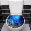 Toilet Sticker Decal Sea World Toilet Seat Sticker Adhesive Bathroom Sticker Self Adhesive Art Home Decor Sticker Toilet Decal