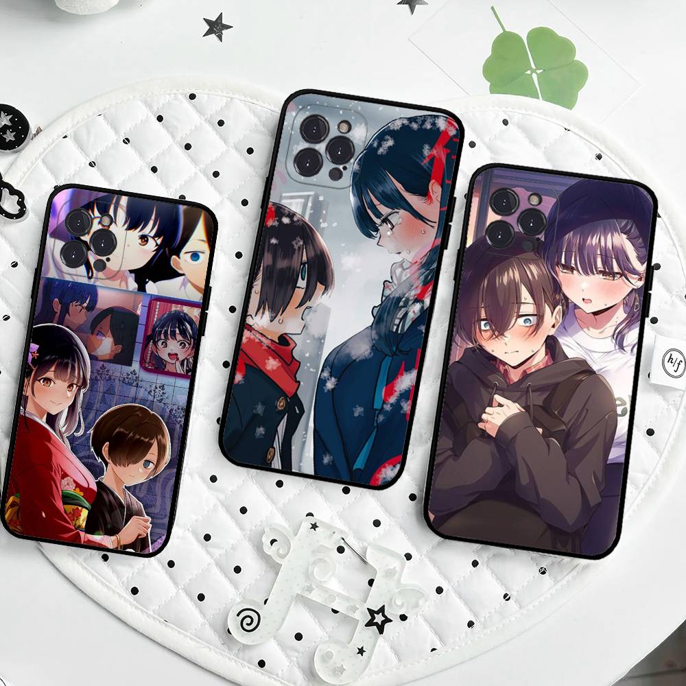 Popular Anime The Dangers In My Heart Phone Case For IPhone 17 16 15 14 13 12 11 Pro Max Plus Mini Silicone Black Cover