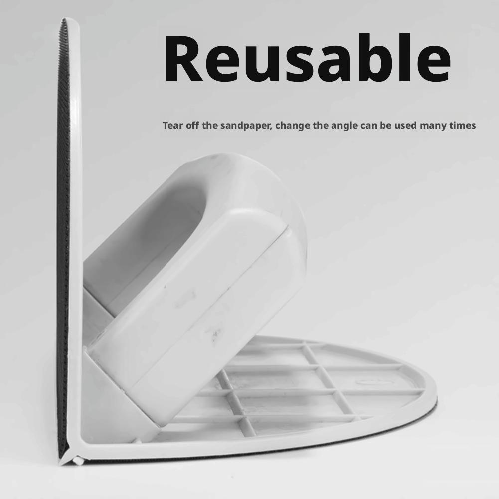 Semi-Round Angle Sander with Replaceable Sandpaper - Multi-Purpose Sanding Tool for drywall surfaces,Ergonomic Non-Slip Handle