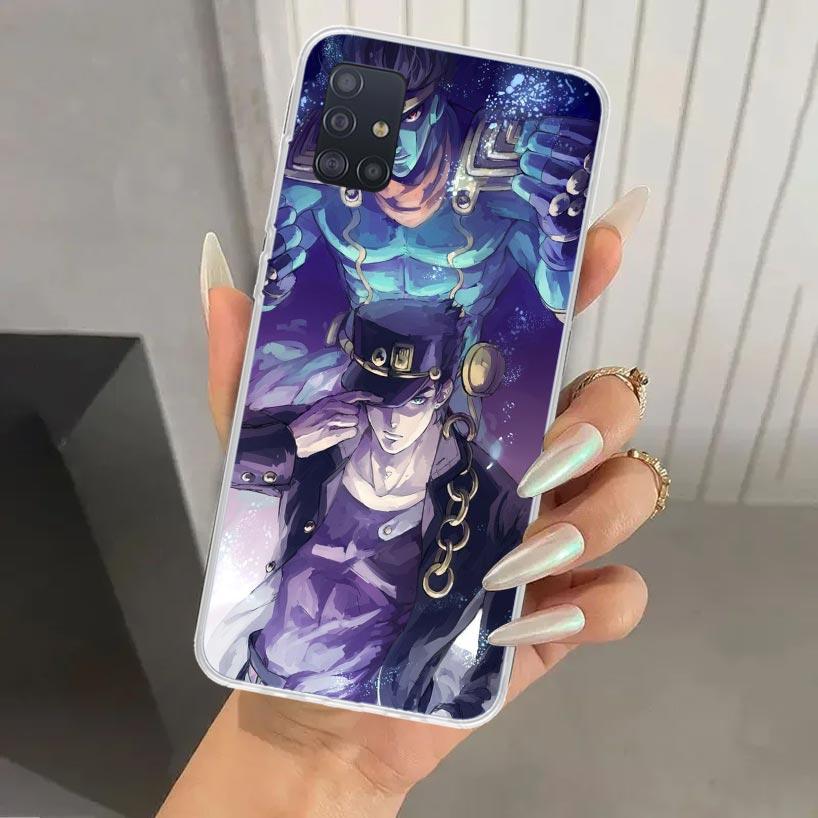 

JoJo Bizarre Adventure Phone Case for Samsung Galaxy A52 A32 A22 A12 A02S A50S A30S A10S Note 20 Ultra 10 Plus S10 A31 A20 A71 A Samsung A52S 5G