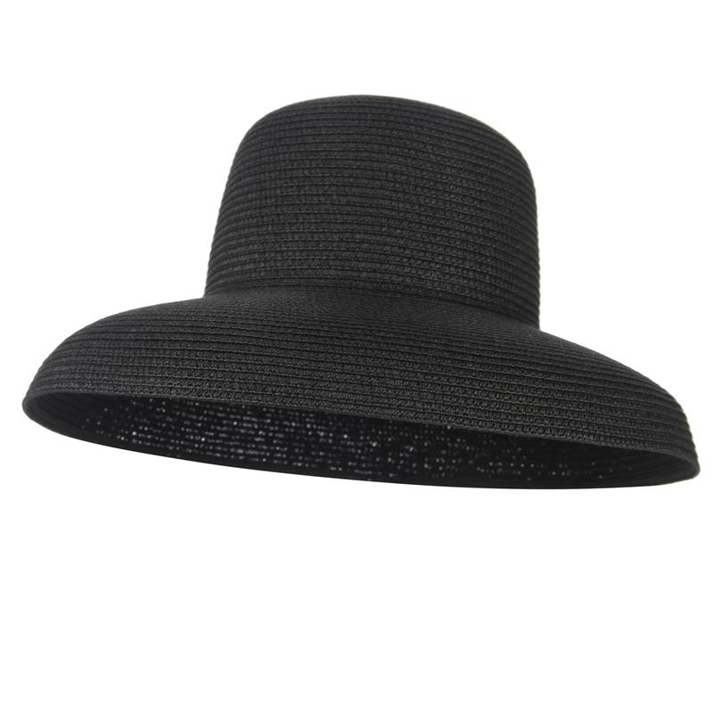 Elegantní 100% papírové sluneční klobouky s širokou krempou pro ženy, dámy, venkovní cestování, pláž, letní slaměný klobouk