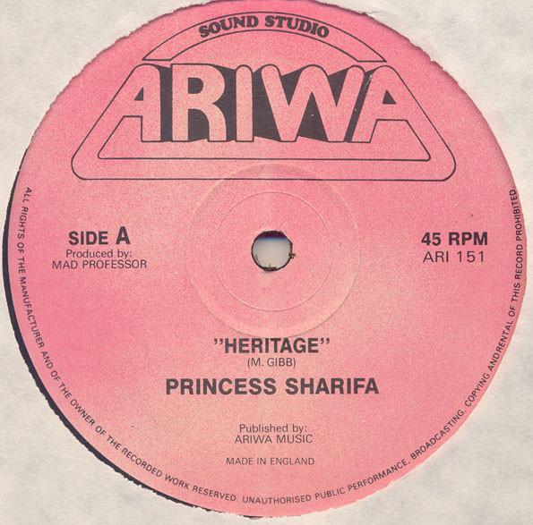 

12inch Record PRINCESS SHARIFA - Heritage ARI151 Ariwa UK Reggae, Ska & Dub Used