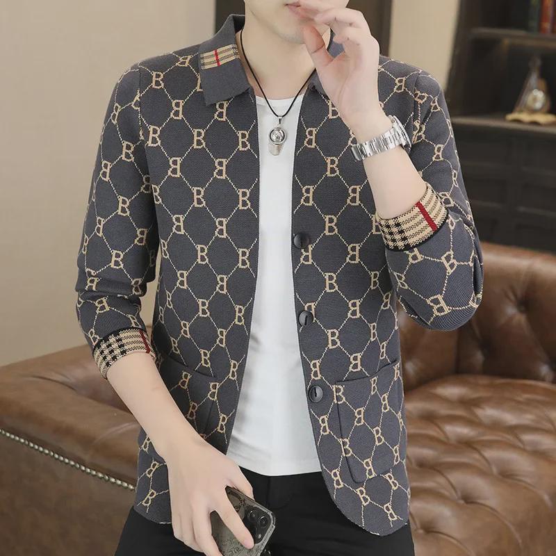 2024 Men's Trendy Autumn Knitted Cardigan Sweater - Stylish & Handsome