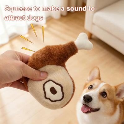 Squeaky Dog Toys for Small and Medium Dogs Plush Bite-Resistant Chew Toy with Sound Interactive Pet Toys for Teeth Cleaning and Boredom Relief