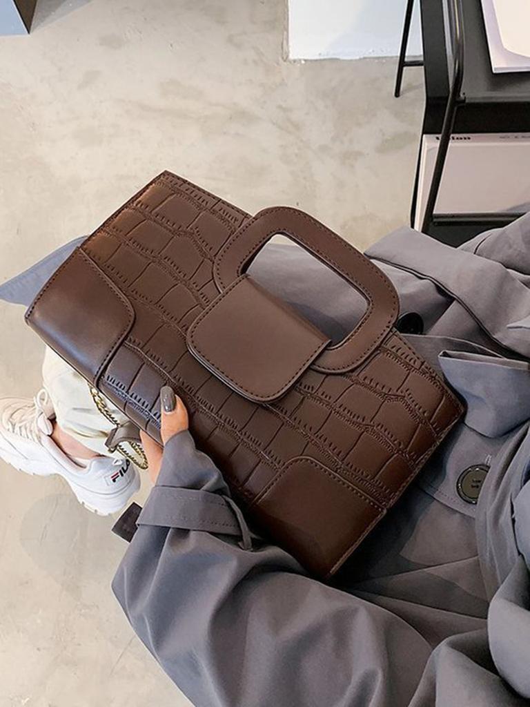 Trendige Ketten-Umhängetasche Damen Kleinserien-Design Baguette-Handtasche Vielseitig Ins Beliebt Mini-Quadratische Tasche Handheld