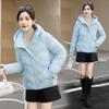 Large size short cotton-padded clothes, short fashion winter down cotton-padded clothes, small loose thickened and thin jacket, cotton-padded jacket